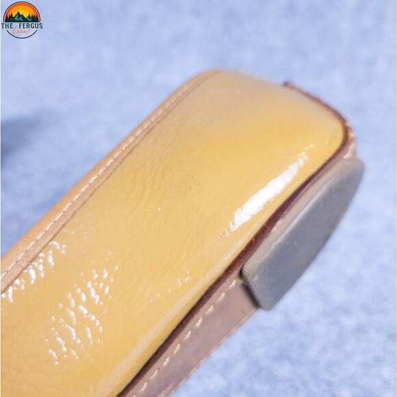 Tory Burch Aaden Ballet Flats Beige Tan Leather Round Toe Slip-On Women's 7.5M - Picture 15 of 16